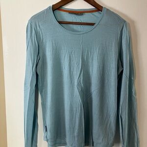 Icebreaker Light Blue Merino Wool Blend Shirt